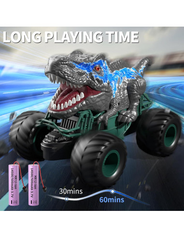 Coche de Control Remoto Dinosaurio Bennol 2.4GHz con Luz y Sonido