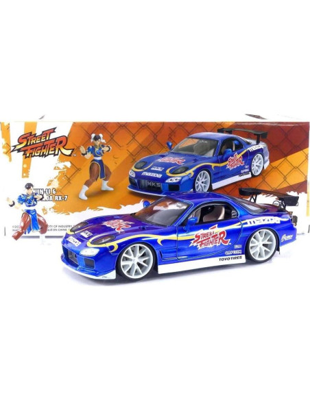 Set Juguete Street Fighter: Mazda RX-7 y Figura Chun-Li Set Juguete Street Fighter: Mazda RX-7 y Figura Chun-Li