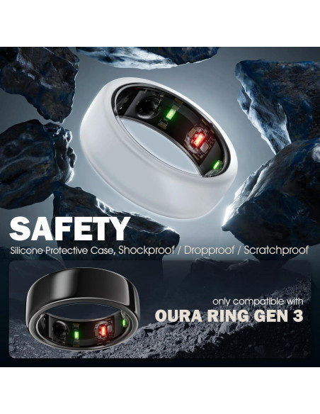 Funda Protectora de Silicona Seltureone para Oura Ring Gen 3/4 Funda Protectora de Silicona Seltureone para Oura Ring Gen 3/4