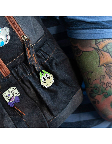 Pin de Esmalte Just Funky Jefe Dragón Cuphead 7.1 cm Pin de Esmalte Just Funky Jefe Dragón Cuphead 7.1 cm