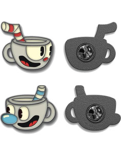 Pack de 2 Pines de Esmalte Cuphead Edición Limitada 2017 2