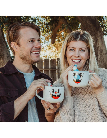 Set de 2 Tazas de Cerámica Toynk Cuphead y Mugman 0.71L Set de 2 Tazas de Cerámica Toynk Cuphead y Mugman 0.71L