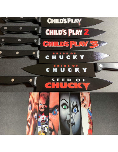 Juego de 6 cuchillos de cocina Chucky Child's Play