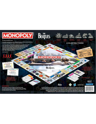 Monopoly Beatles Edición Especial - Juego de Mesa para 2-6 Jugadores