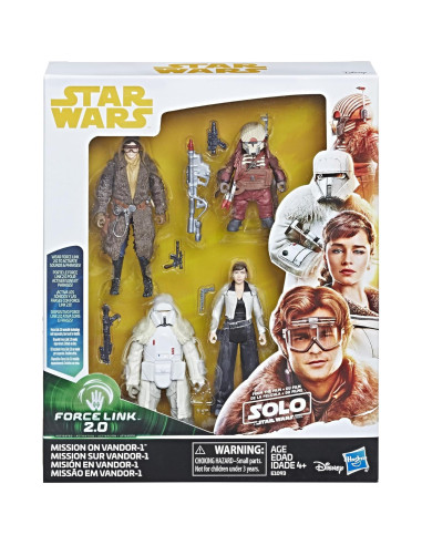 Paquete de 4 Figuras Star Wars Force Link 2.0 3.75"