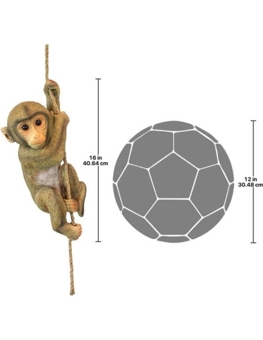 Estatua Colgante Bebé Chimpancé Design Toscano 40.64 cm