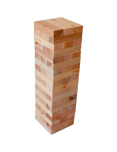 Torre de Maderas Gigantes Oojami - Juego de Apilamiento 0.76m a 1.52m Torre de Maderas Gigantes Oojami - Juego de Apilamiento 0.76m a 1.52m