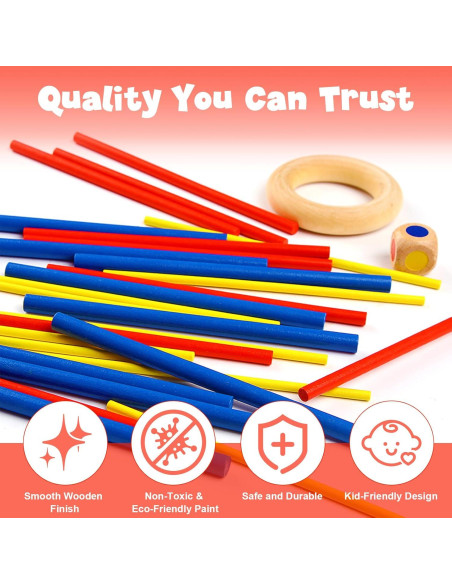 Juego de Equilibrio de Madera Wanheart para Niños y Adultos Juego de Equilibrio de Madera Wanheart para Niños y Adultos