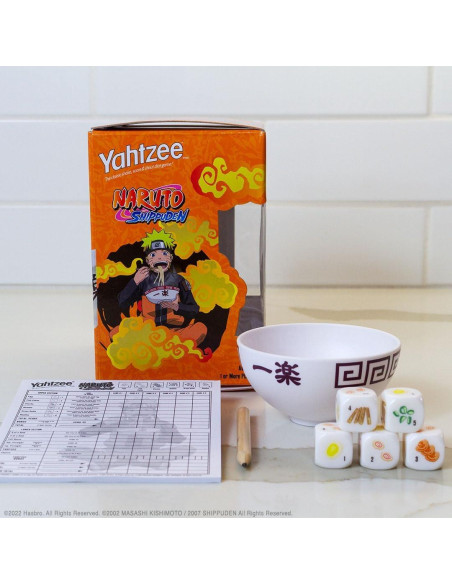 Juego de Dados Yahtzee Naruto Shippuden - Tazón de Ramen Coleccionable Juego de Dados Yahtzee Naruto Shippuden - Tazón de Ramen Coleccionable