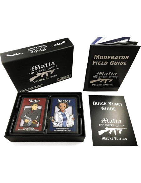 Juego de Mesa Mafia Deluxe Apostrophe Games - 84 Cartas, 7+ Jugadores Juego de Mesa Mafia Deluxe Apostrophe Games - 84 Cartas, 7+ Jugadores