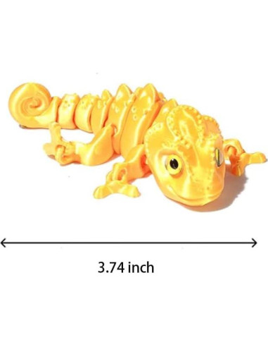 Camaleón Impreso en 3D Jorkei 4 Piezas Multicolor Antiestrés