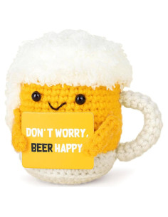 Cerveza de Crochet Hecha a Mano Cuvstvo - Regalo Positivo