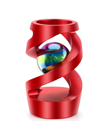 Juguete de escritorio cinético giratorio SAP-01 Rojo 3.99x6.58cm