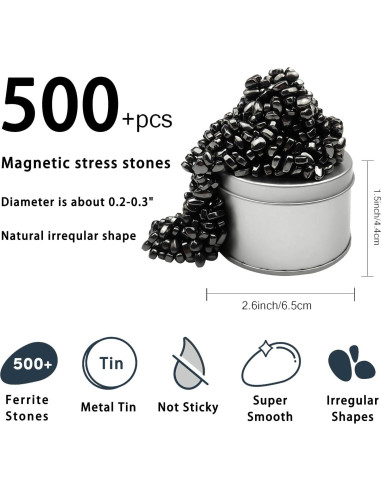 Masilla Magnética de Ferrita Luckyrao - 500 Bolas Antiestrés