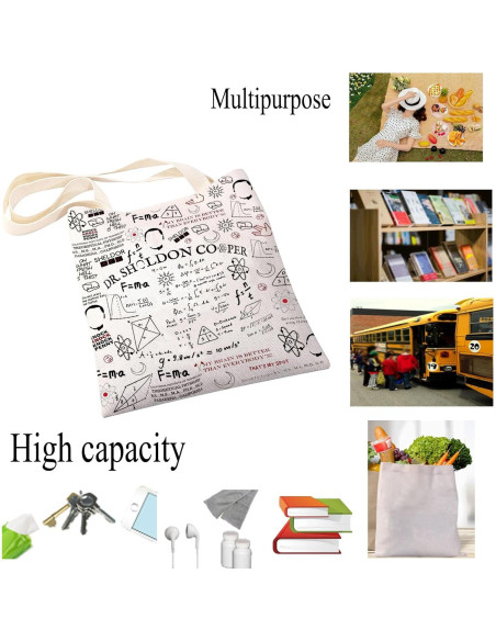 Bolsa Tote JYTAPP Beige Impermeable para Viajes y Compras Bolsa Tote JYTAPP Beige Impermeable para Viajes y Compras