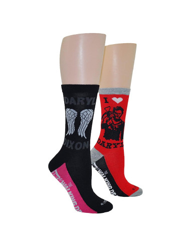 Calcetines de tripulación Daryl Dixon The Walking Dead - 2 pares - Talla 4-10