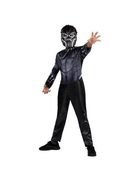 Disfraz Oficial Halloween Niños Jazwares Black Panther Mediano Disfraz Oficial Halloween Niños Jazwares Black Panther Mediano