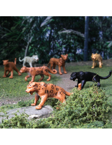 Safari Ltd. TOOB Grandes Gatos - 9 Mini Figuras Educativas