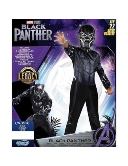 Disfraz Oficial Halloween Niños Jazwares Black Panther Mediano Disfraz Oficial Halloween Niños Jazwares Black Panther Mediano