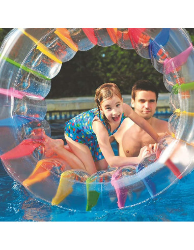 Flotador Inflable MorTime 101.6 cm Rueda de Agua Colorida