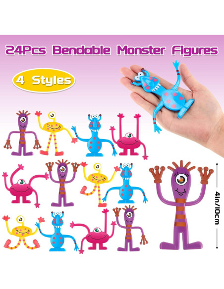 Juguetes Flexibles Sotiff de Monstruo 48 Pzs Antiestrés 10.16 cm Juguetes Flexibles Sotiff de Monstruo 48 Pzs Antiestrés 10.16 cm