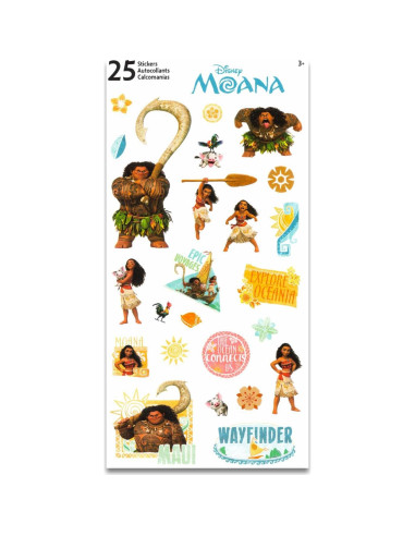 Conjunto de Boliche Moana Disney con 6 Boles y Calcomanías