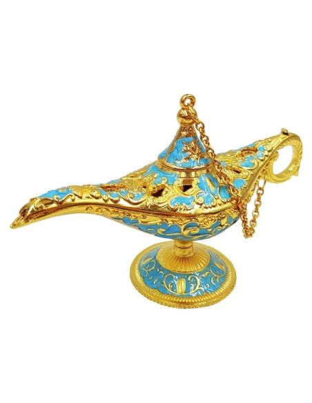 Lámpara Mágica de Aladino Hora de Aladino Pequeña Azul Lámpara Mágica de Aladino Hora de Aladino Pequeña Azul