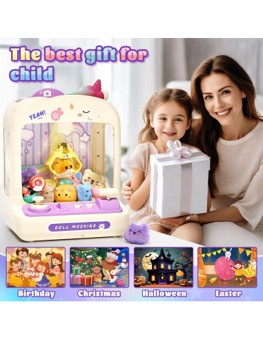 Máquina de Garras STACTCUTE Unicornio para Niños 4-8 Años