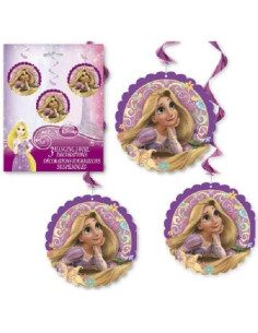 Suministros Fiesta Cumpleaños Princesa Rapunzel 8 Piezas 2