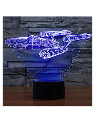 Lámpara Nocturna LED Smalody 3D Cambio de Color Táctil