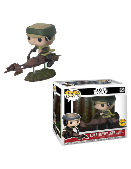 Funko POP! Luke Skywalker con Speeder Bike Edición Chase Funko POP! Luke Skywalker con Speeder Bike Edición Chase