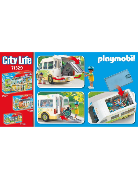 Autobús Escolar Playmobil 71329 con Rampa Accesible Autobús Escolar Playmobil 71329 con Rampa Accesible