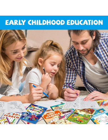 24 Mini Libros de Actividades Kalysky para Niños 4-12 Años