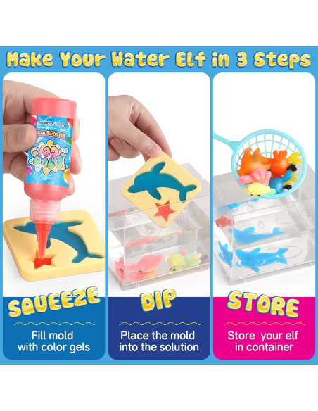 Kit de Juguetes de Agua Mágico Wookidel - 20 Colores y Moldes Kit de Juguetes de Agua Mágico Wookidel - 20 Colores y Moldes