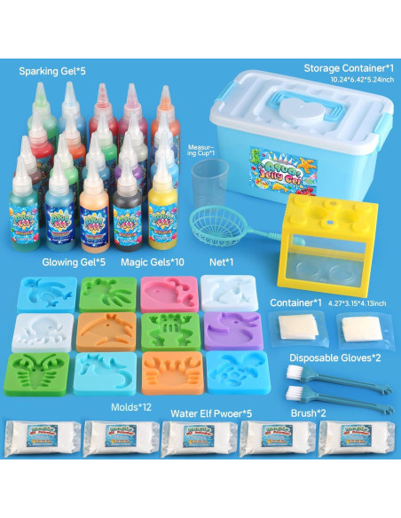 Kit de Juguetes de Agua Mágico Wookidel - 20 Colores y Moldes Kit de Juguetes de Agua Mágico Wookidel - 20 Colores y Moldes