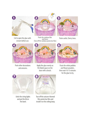 Kit de Terrario Unicornio LED DIY - Fábrica de Juguetes BK1847