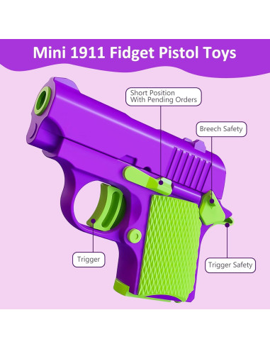 Set de Juguetes Antiestrés Fidget Mqaue 3D - 3 Pistolas