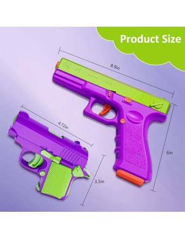 Set de Juguetes Antiestrés Fidget Mqaue 3D - 3 Pistolas