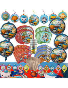 Juego de 5 Globos de Aluminio Octonautas - Fiesta Infantil 2