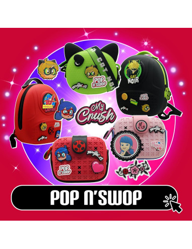 Mochila Cat Noir Pop n' Swop Miraculous 10L Impermeable