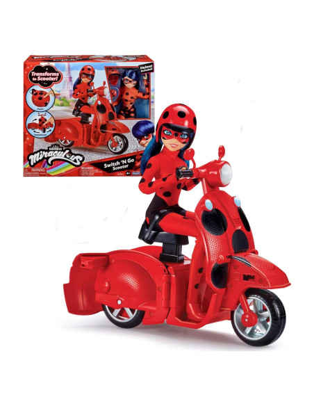 Muñeca Marinette Ladybug 26cm con Scooter Transformador Muñeca Marinette Ladybug 26cm con Scooter Transformador
