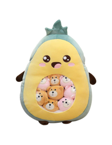 Cojín Decorativo REFAHB Aguacate con Juguetes de Peluche