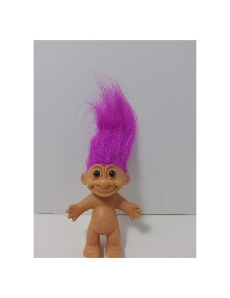 Muñeca Troll Desnuda Russ 17 cm Cabello Púrpura Neon Muñeca Troll Desnuda Russ 17 cm Cabello Púrpura Neon