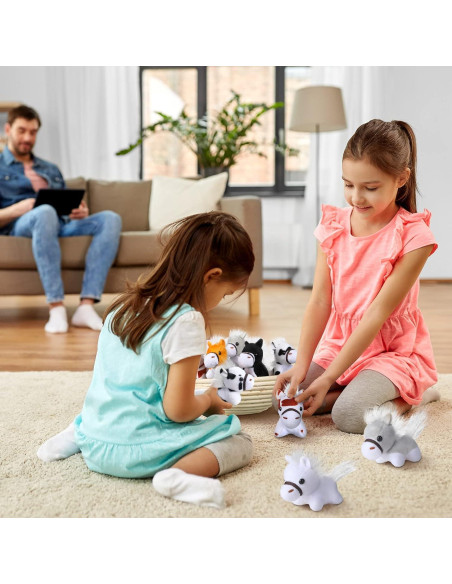 24 Mini Caballos de Peluche Aoriher 8 cm para Fiesta Temática 24 Mini Caballos de Peluche Aoriher 8 cm para Fiesta Temática