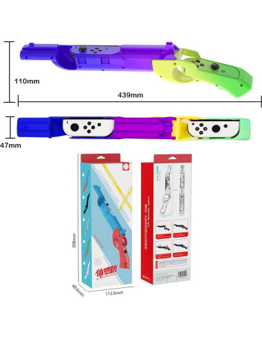 Controlador de Arma CHIKIXSON para Nintendo Switch Splatoon 3