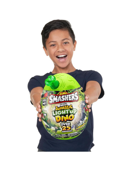 Smashers Mega Jurásico Huevo Dino T-Rex Iluminado ZURU Smashers Mega Jurásico Huevo Dino T-Rex Iluminado ZURU