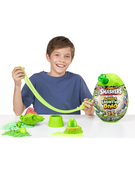 Smashers Mega Jurásico Huevo Dino T-Rex Iluminado ZURU Smashers Mega Jurásico Huevo Dino T-Rex Iluminado ZURU