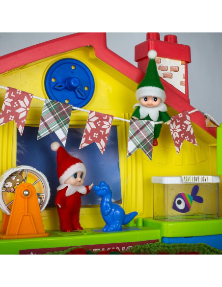 Muñeco de Elfo Bebé de Navidad ZTI 10cm Verde Muñeco de Elfo Bebé de Navidad ZTI 10cm Verde