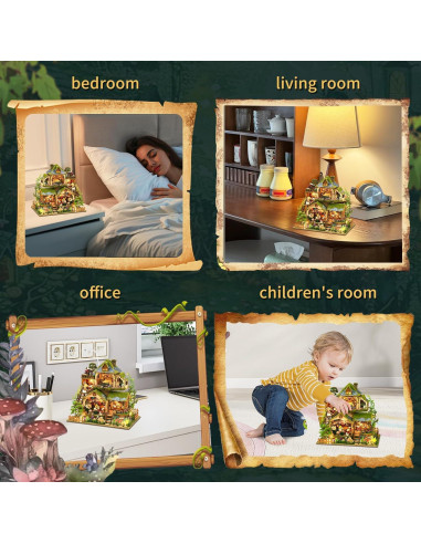 Kit de Casa en Miniatura DIY ANTREATU Aventura en el Bosque