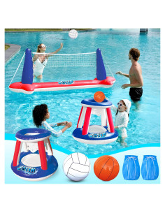 Juego de Flotadores Inflables JOYIN para Piscina - Voleibol y Baloncesto